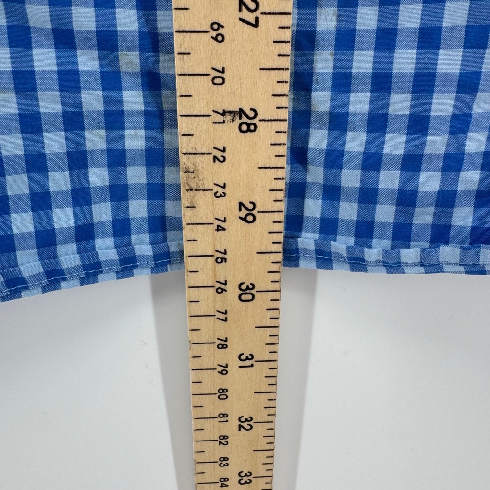 Vineyard Vines Mens Large Classic Fit‎ Murray Gingham Button Down Shirt Blue - Picture 6 of 7